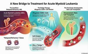 انتشار نتایج یک کارآزمایی بالینی جدید در درمان بیماران AML مقاوم/عودکننده با عنوان : Allogeneic Cd56+ Cell Infusion As A Bridge To Hematopoietic Stem Cell Transplantation In Relapsed/Refractory Acute Myeloid Leukemia: A Phase I Clinical Trial